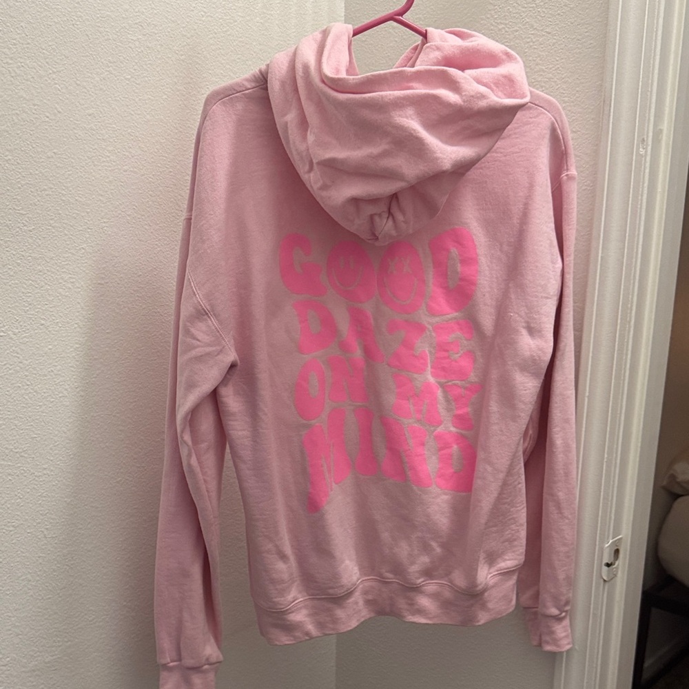 Chic Pink Smiley Hoodie